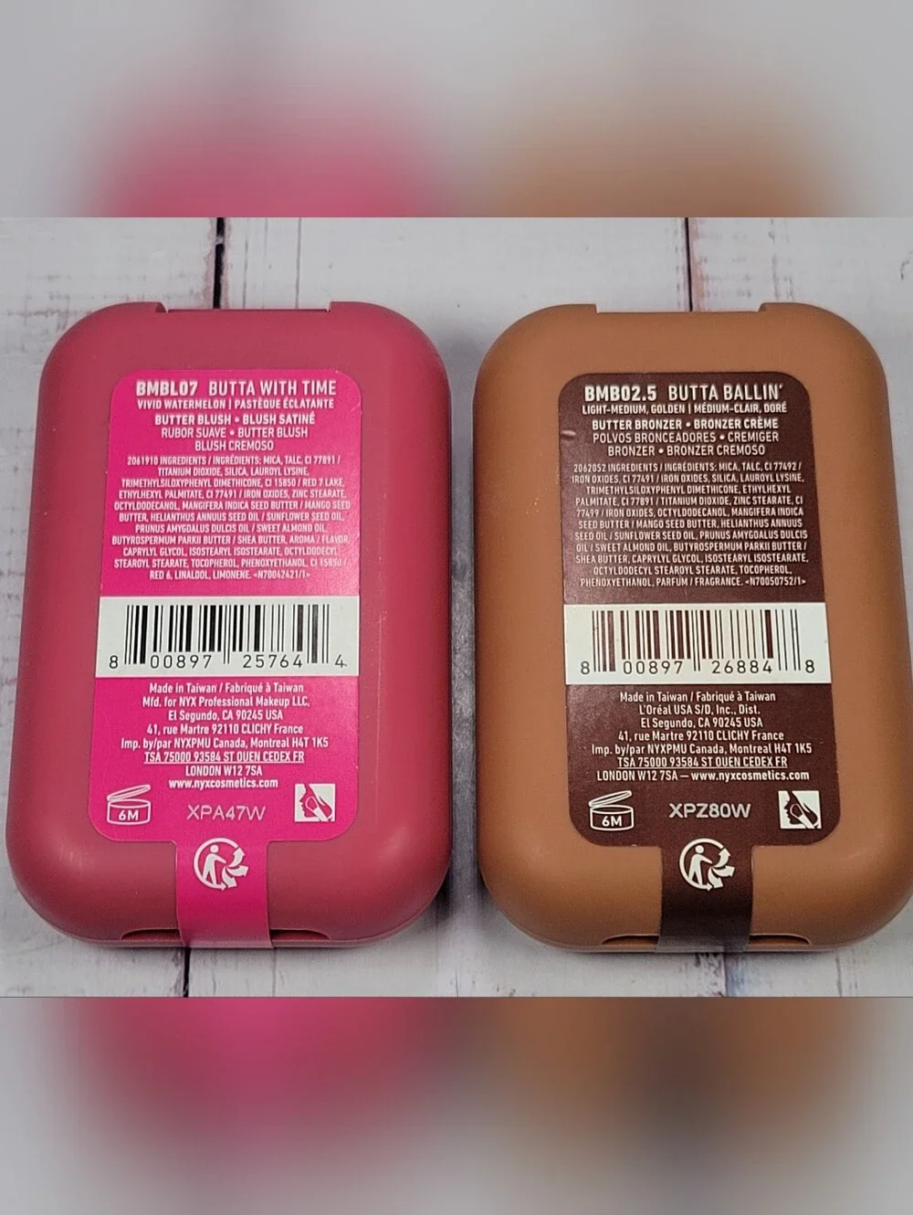 NYX Fat Cheeks Dewy Liquid Blush & Buttermelt Blush & Bronzer Bundle NEW!